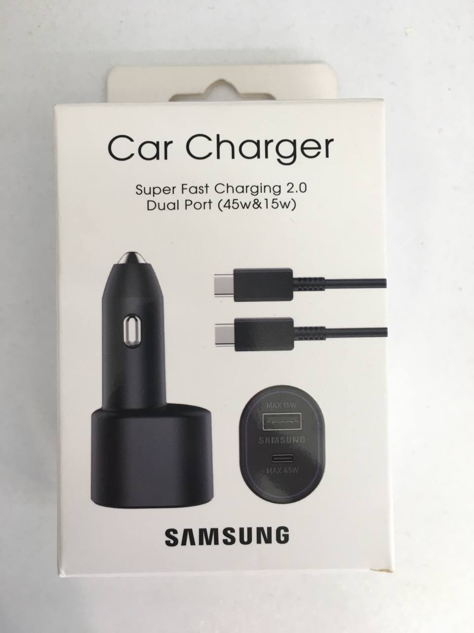 شارژر فندکی سامسومگ اورجینال همراه با کابل